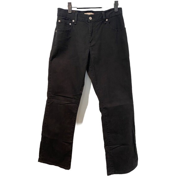 Levis Jeans Womens 30" Black 550 Relaxed Bootcut Stretch Mid Rise Cotton/Spandex - Picture 1 of 8